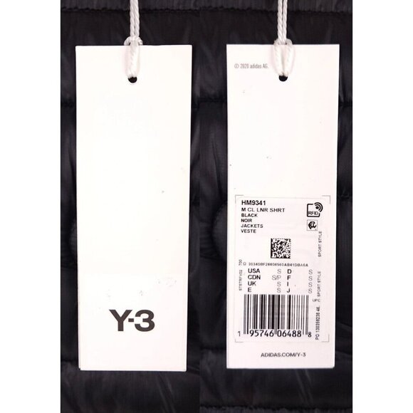 Yohji Yamamoto Y-3 Adidas Classic Liner Bomber Jacket Size S Men Black $450 - Picture 13 of 16